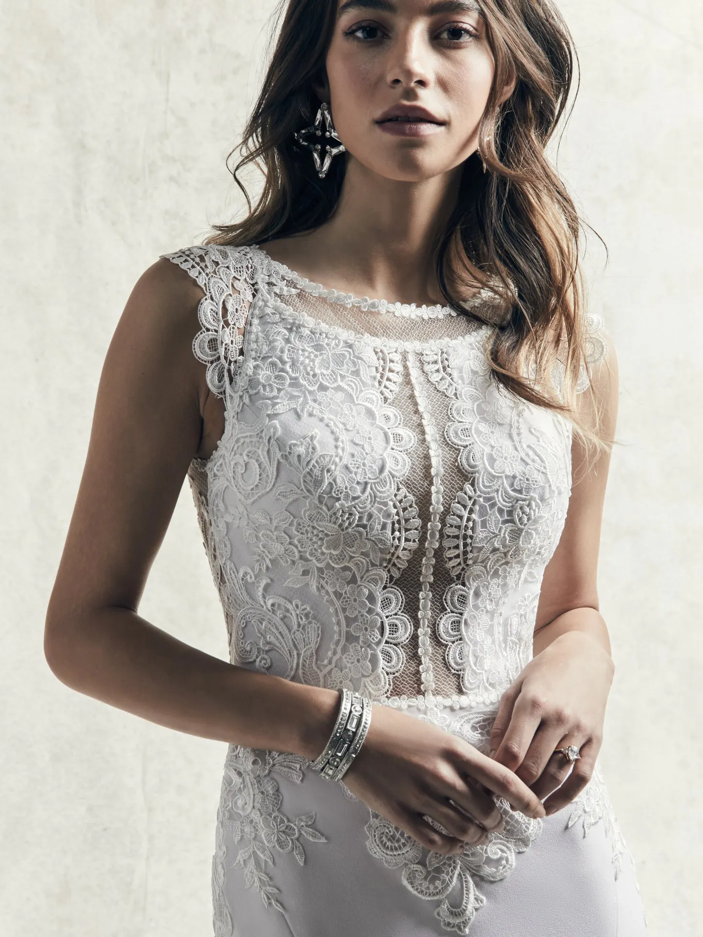Jasper  Lace Boho Wedding Dress by Sottero and Midgley