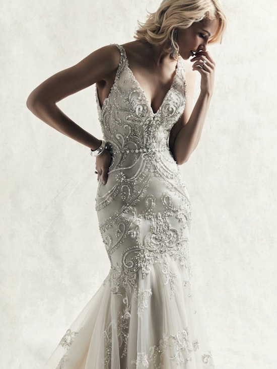 Judson (9SC026) Unique Beaded Wedding Dress By Sottero and Midgley