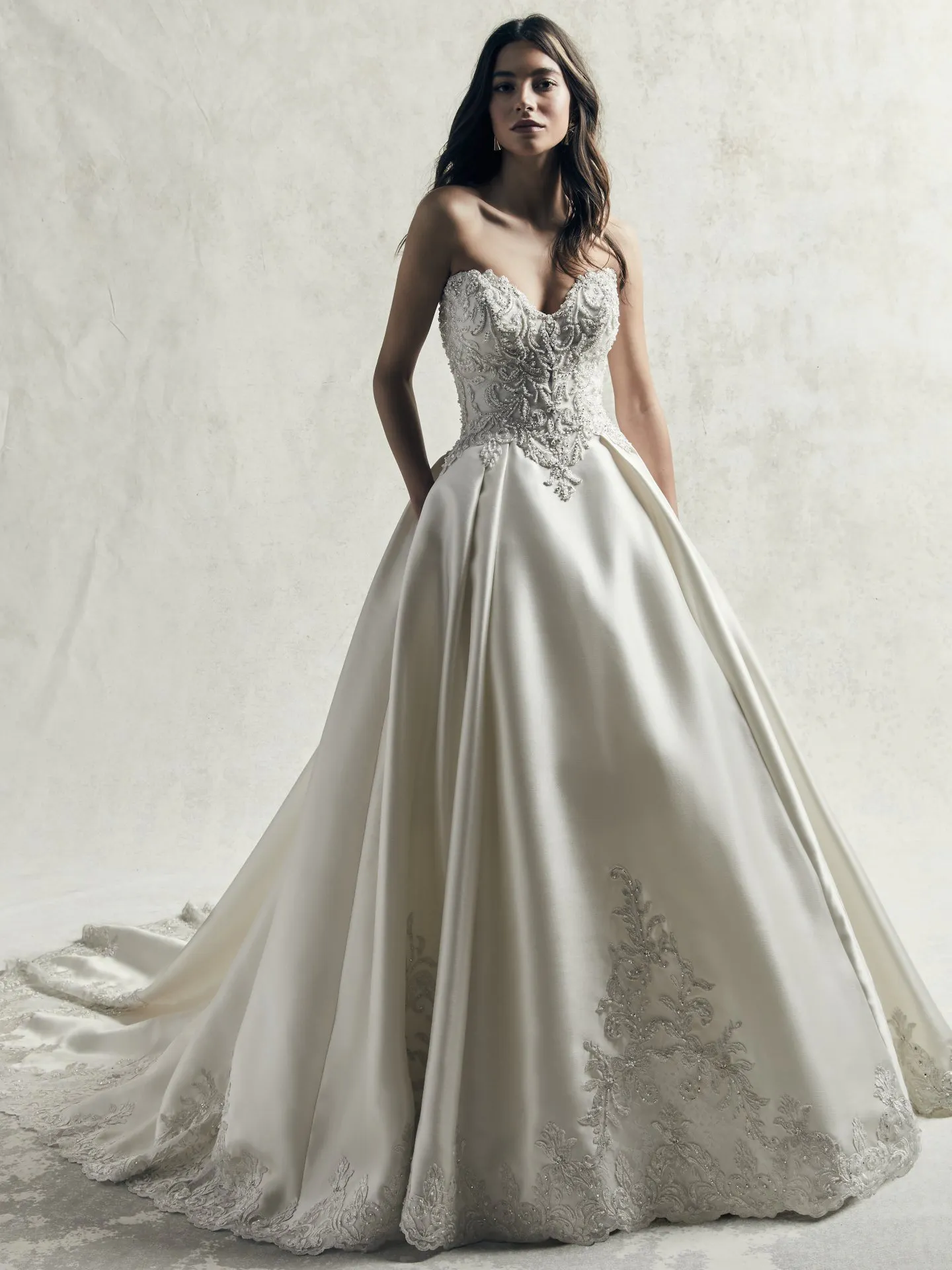 Kimora  Simple Lace Ballgown Wedding Dress by Sottero and Midgley