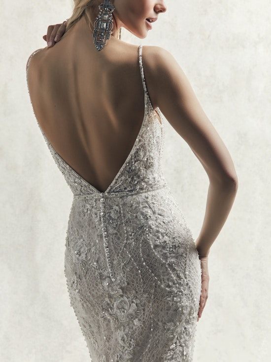 Maddox (9ST083) Unique Beaded Fit and Flare Wedding Dress by Sottero and Midgley