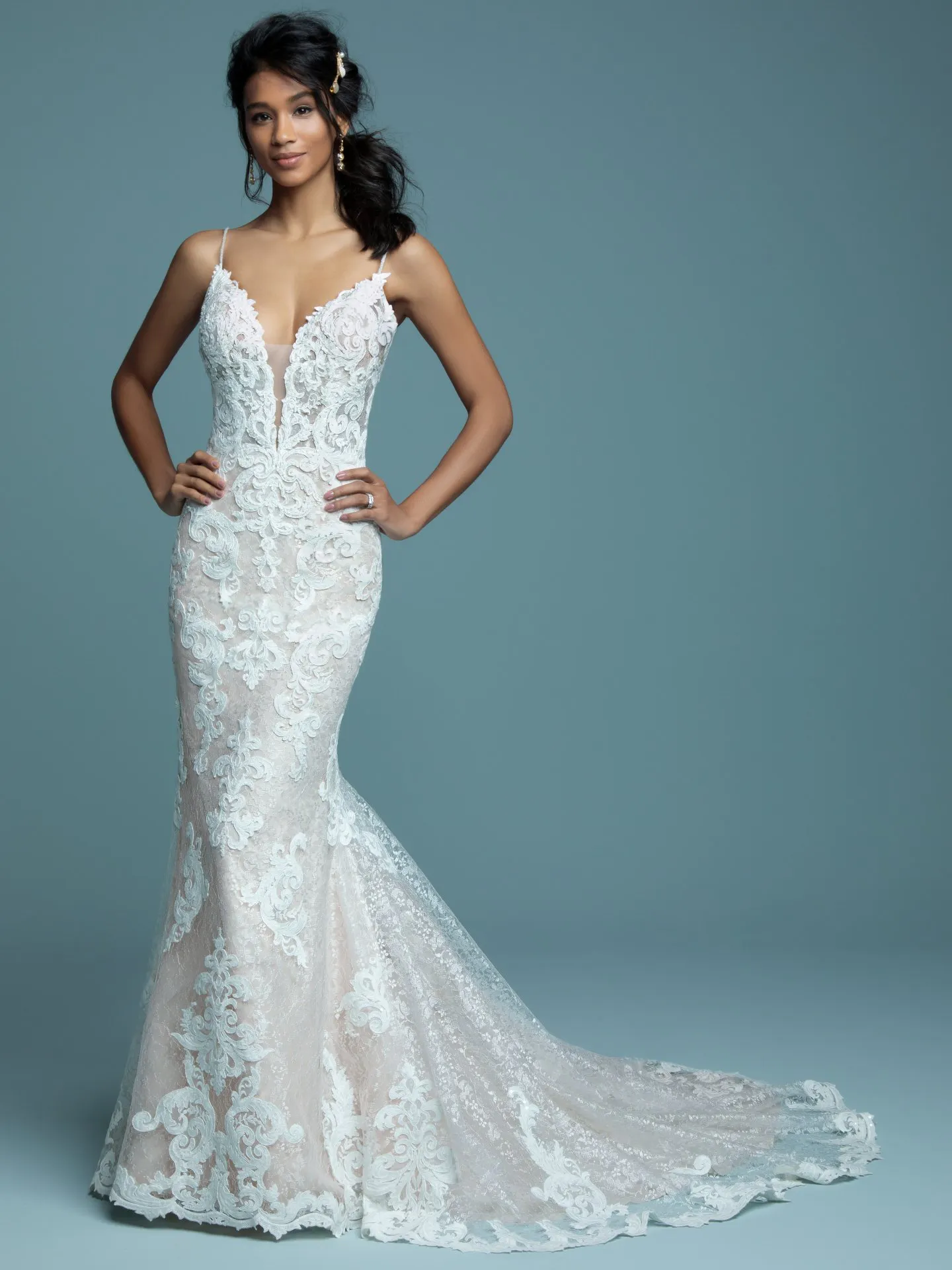 Tuscany Lynette  Sexy Lace Wedding Dress by Maggie Sottero