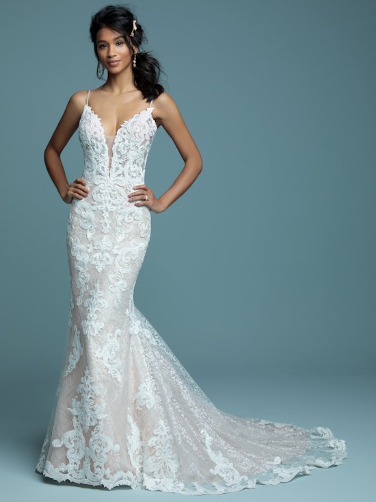 Tuscany Lynette (8MS794MC) Sexy Lace Wedding Dress by Maggie Sottero