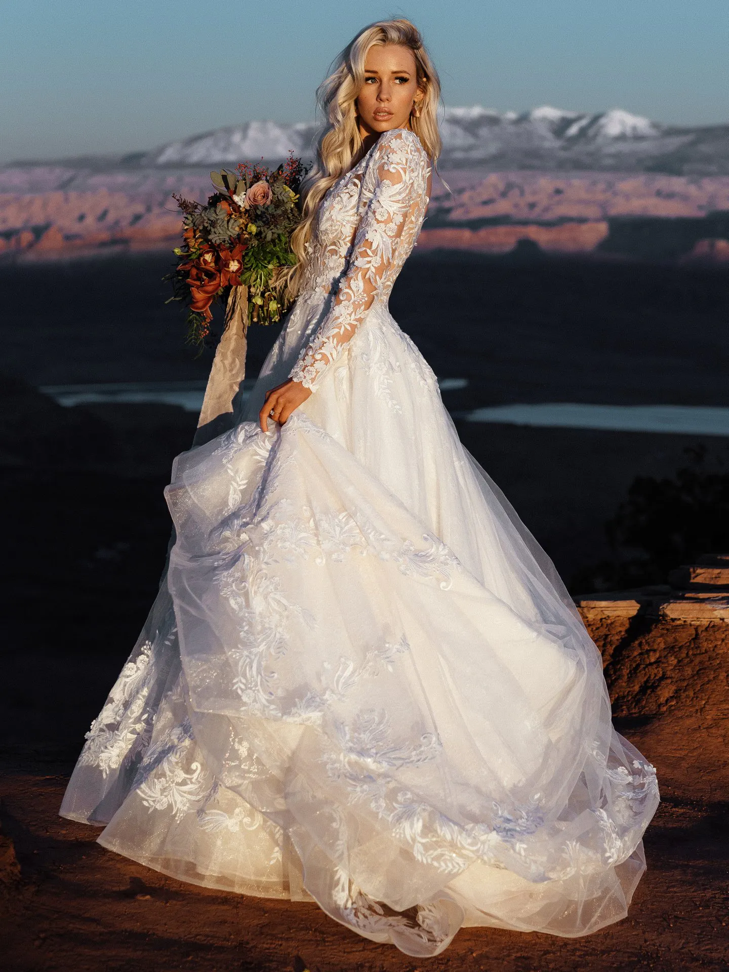 Zander Black Long Sleeve Wedding Dress by Sottero and Midgley