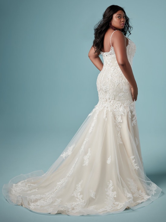 Glorietta Lynette (Curve) (CRV-9MC882AC) Lace Wedding Dress by Maggie Sottero