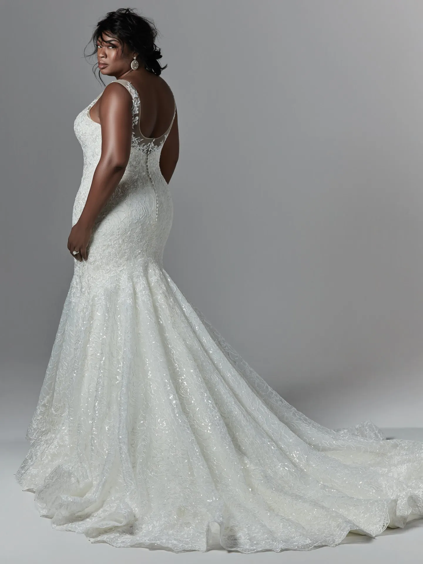 Logan Lynette   Plus Size Lace Wedding Dress by Sottero and Midgley