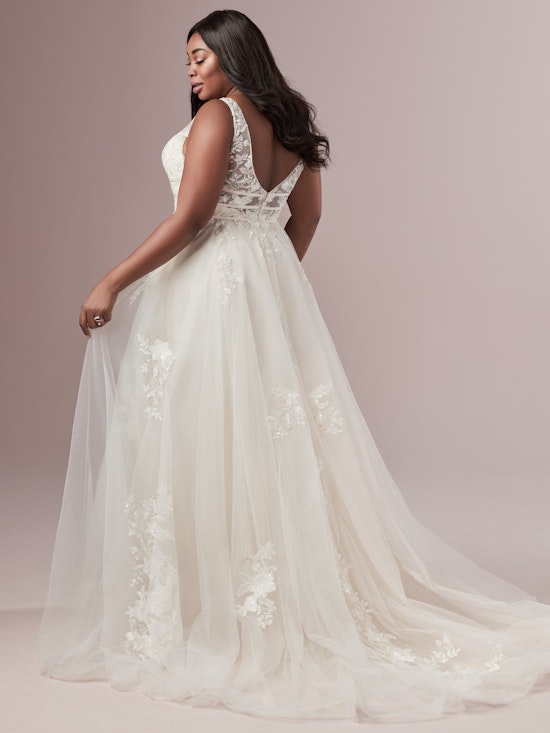 Raelynn Lynette (Curve) (CRV-9RT827AC) ine Plus Size Wedding Dress by Rebecca Ingram