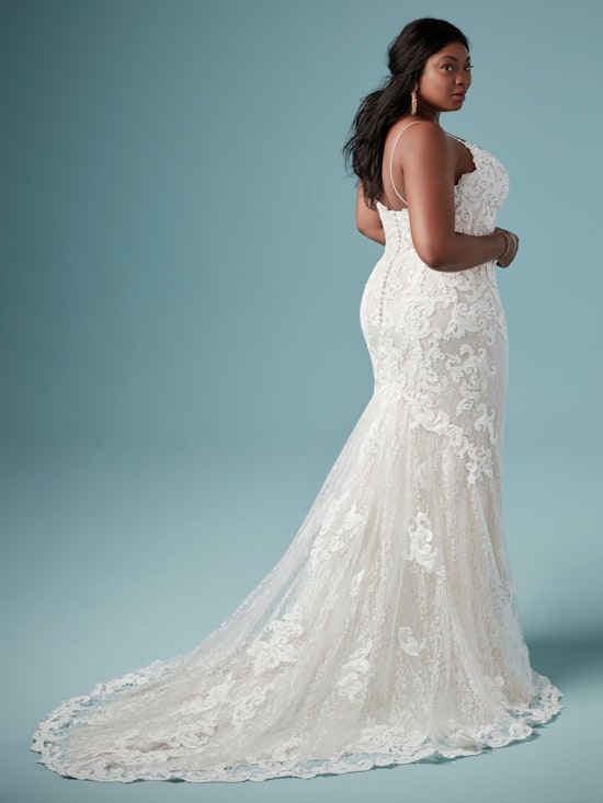 Tuscany Marie Sexy Lace Plus Size Sheath Wedding Dress