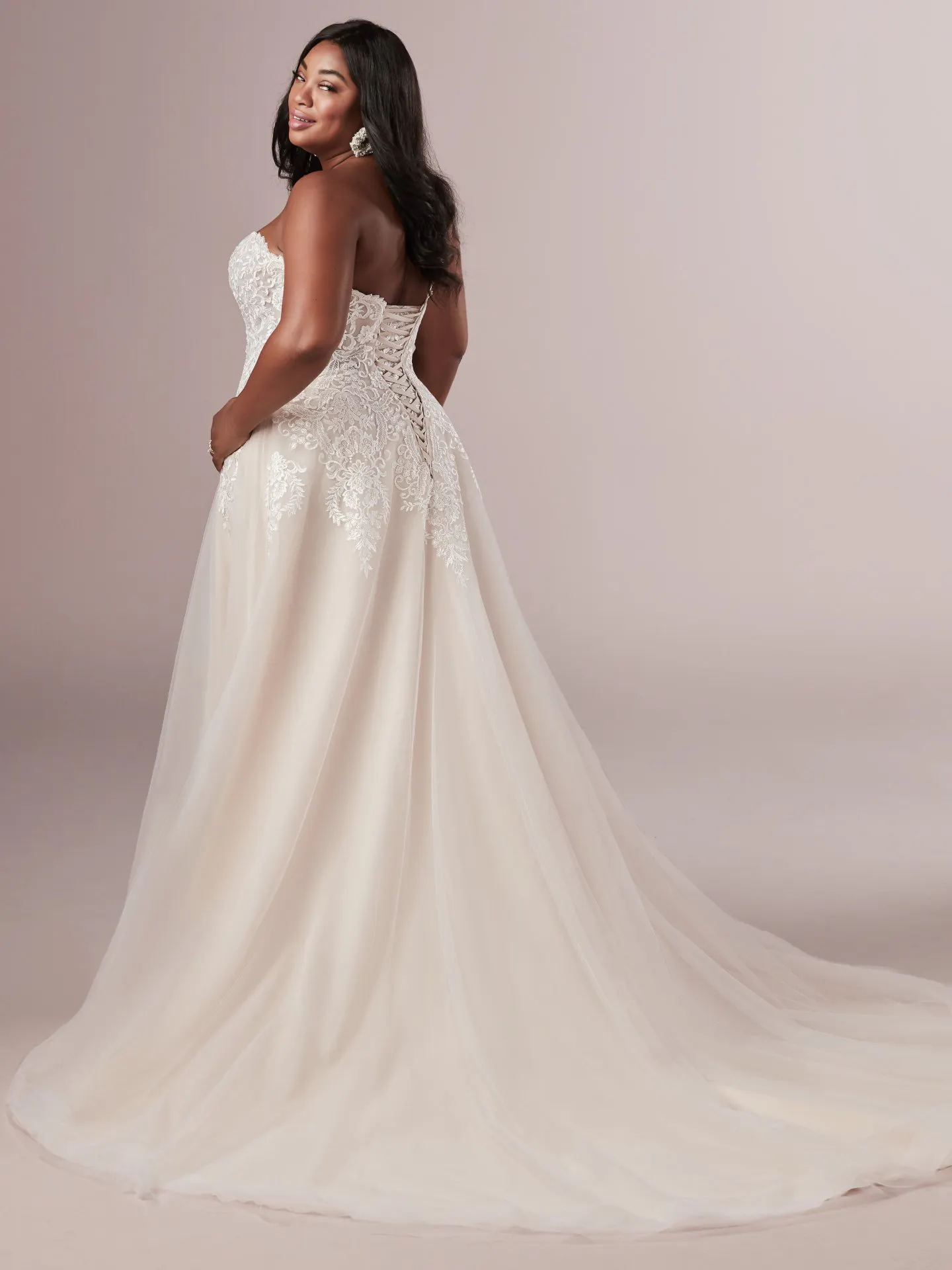 Vanessa   s Plus Size A Line Princess Wedding Dress by Rebecca Ingram