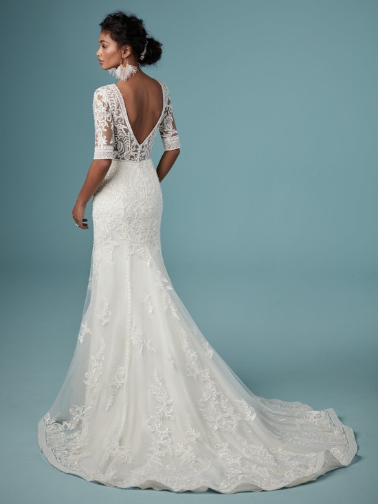 Blake (9MC817) Sleeved Boho Wedding Dress by Maggie Sottero