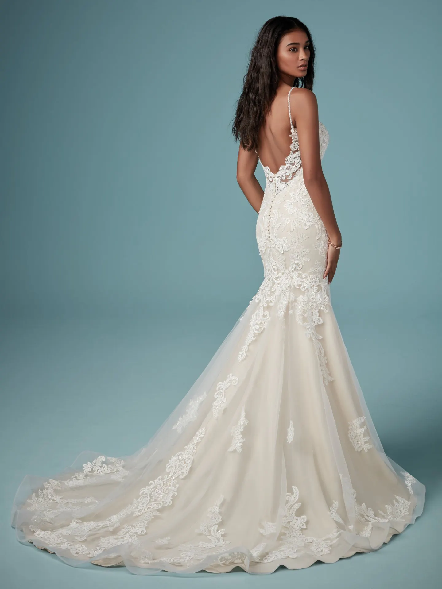Glorietta Rustic Lace Wedding Dress by Maggie Sottero