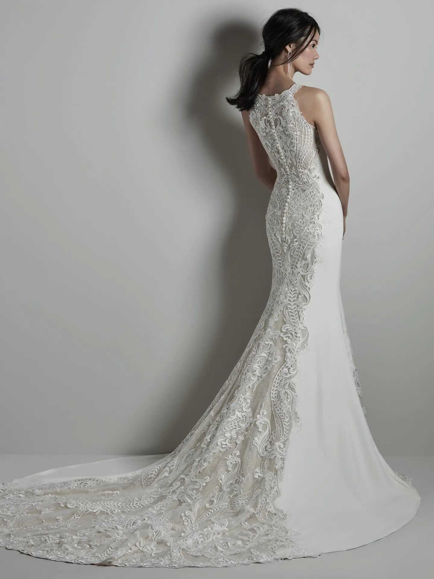 Kevyn Sexy Crepe and Lace Wedding Dress by Sottero and Midgley