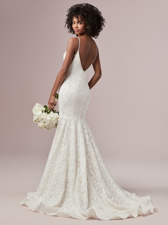 Lucille (9RC915) Mermaid Lace Wedding Dress by Rebecca Ingram