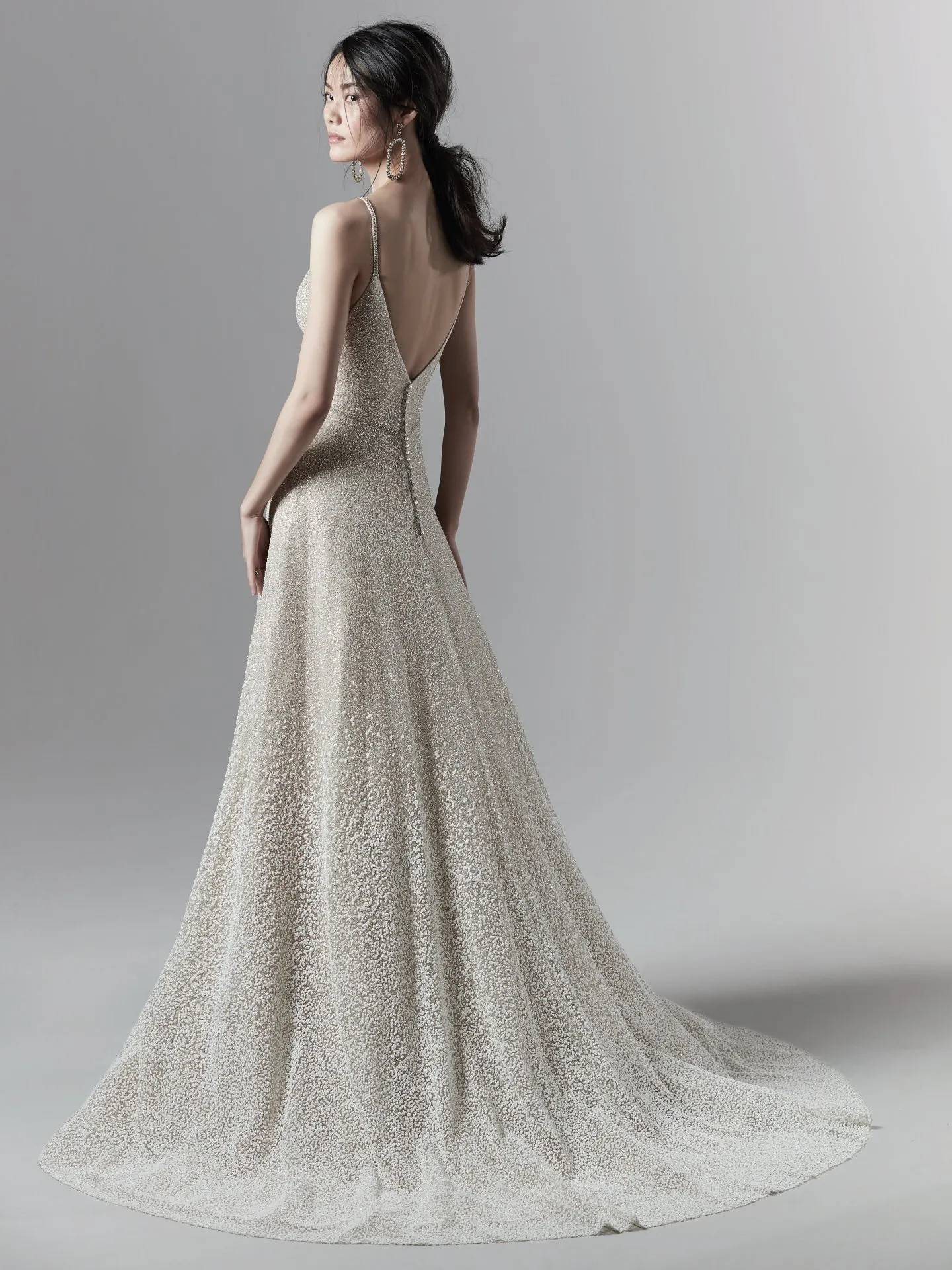 Milo Beaded Glitter Ombre Wedding Dress by Sottero and Midgley