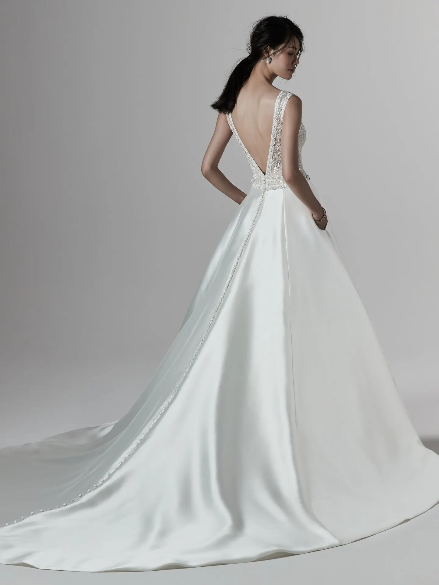 Montana  Simple V Neckline Wedding Dress by Sottero and Midgley