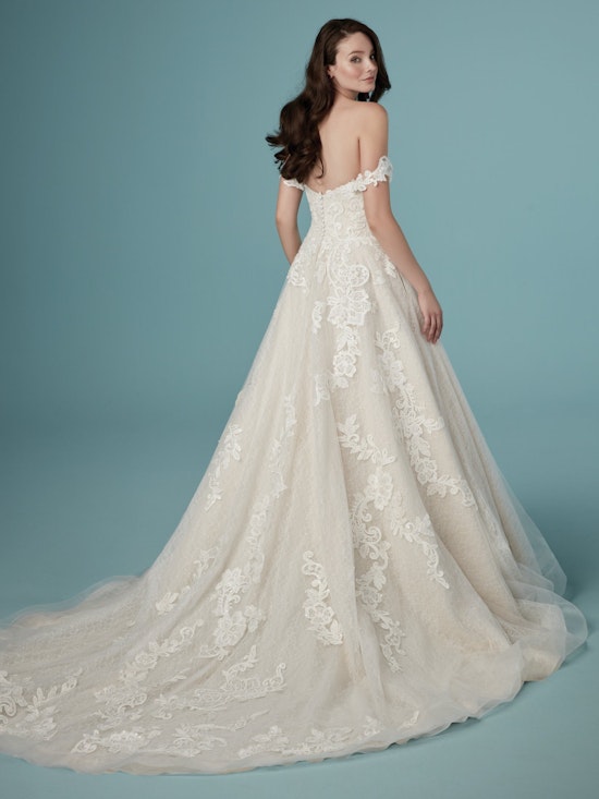 Paislee Louise (9MC819MC) Off the Shoulder Ballgown Wedding Dress by Maggie Sottero