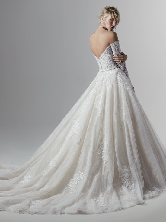 Porter Marie (9SS868) Off the Shoulder Long Sleeve Ballgown Wedding Dress by Sottero and Midgley