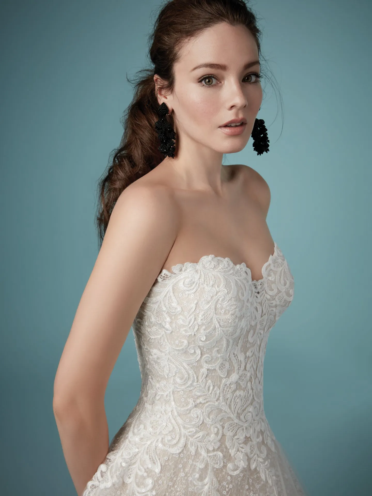 Tristyn  Sequin Ballgown Wedding Dress by Maggie Sottero