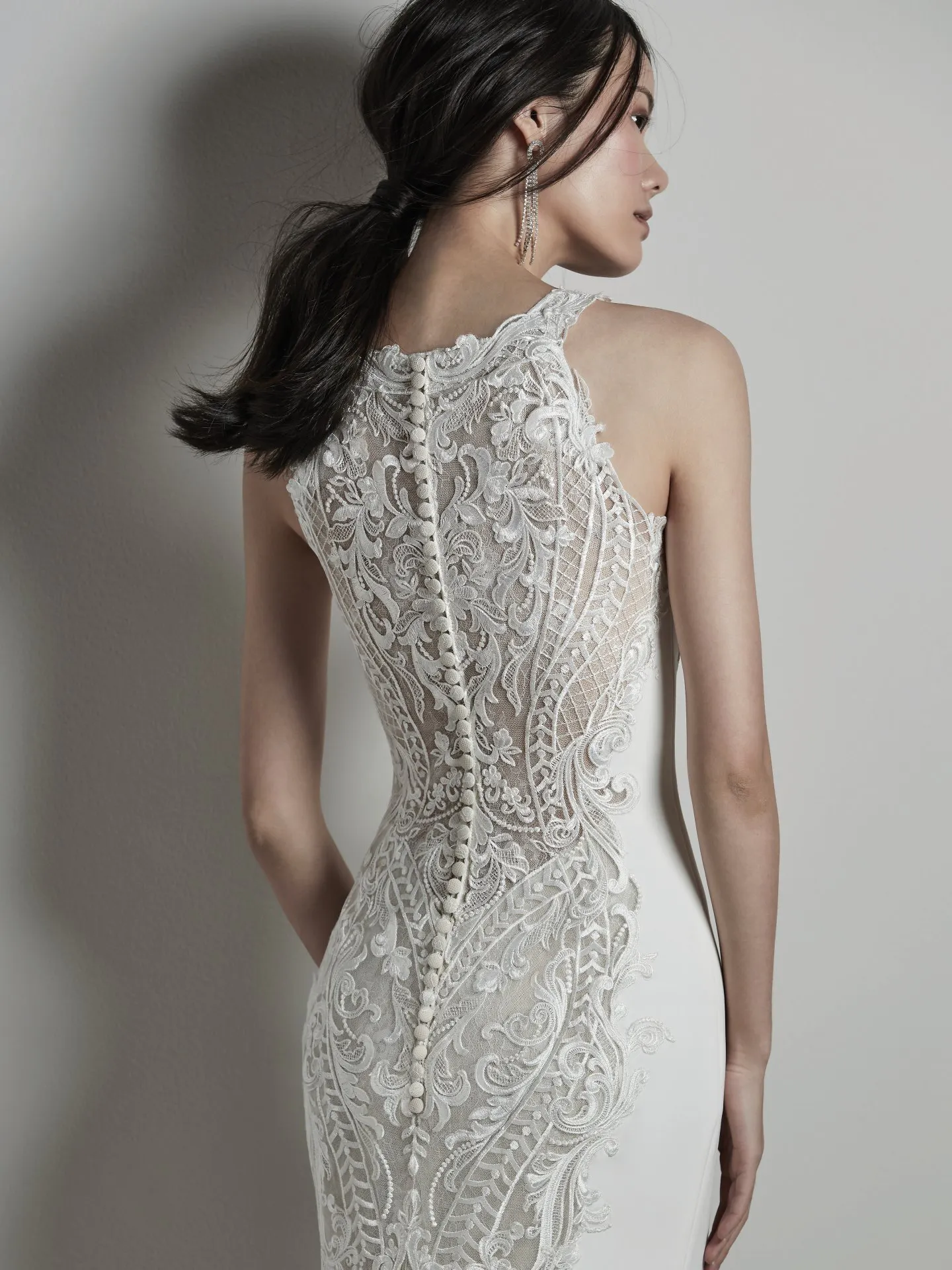 Kevyn Sexy Crepe and Lace Wedding Dress by Sottero and Midgley