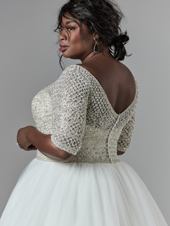 Allen Lynette (Curve) (CRV-7SS611AC) Plus Size Wedding Dress by Sottero and Midgley