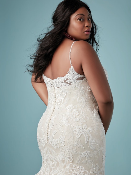 Glorietta Lynette (Curve) (CRV-9MC882AC) Lace Wedding Dress by Maggie Sottero