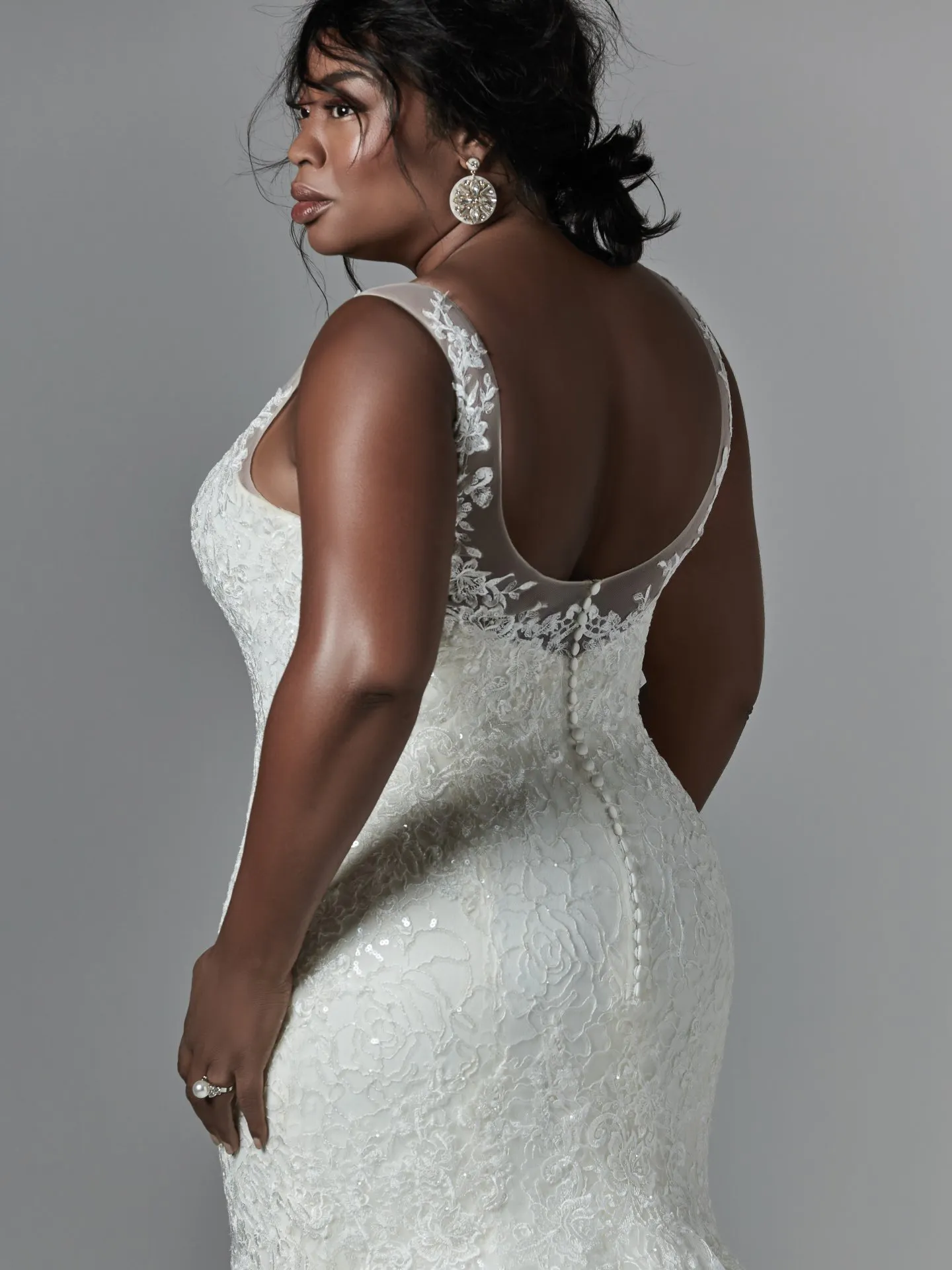 Logan Lynette   Plus Size Lace Wedding Dress by Sottero and Midgley