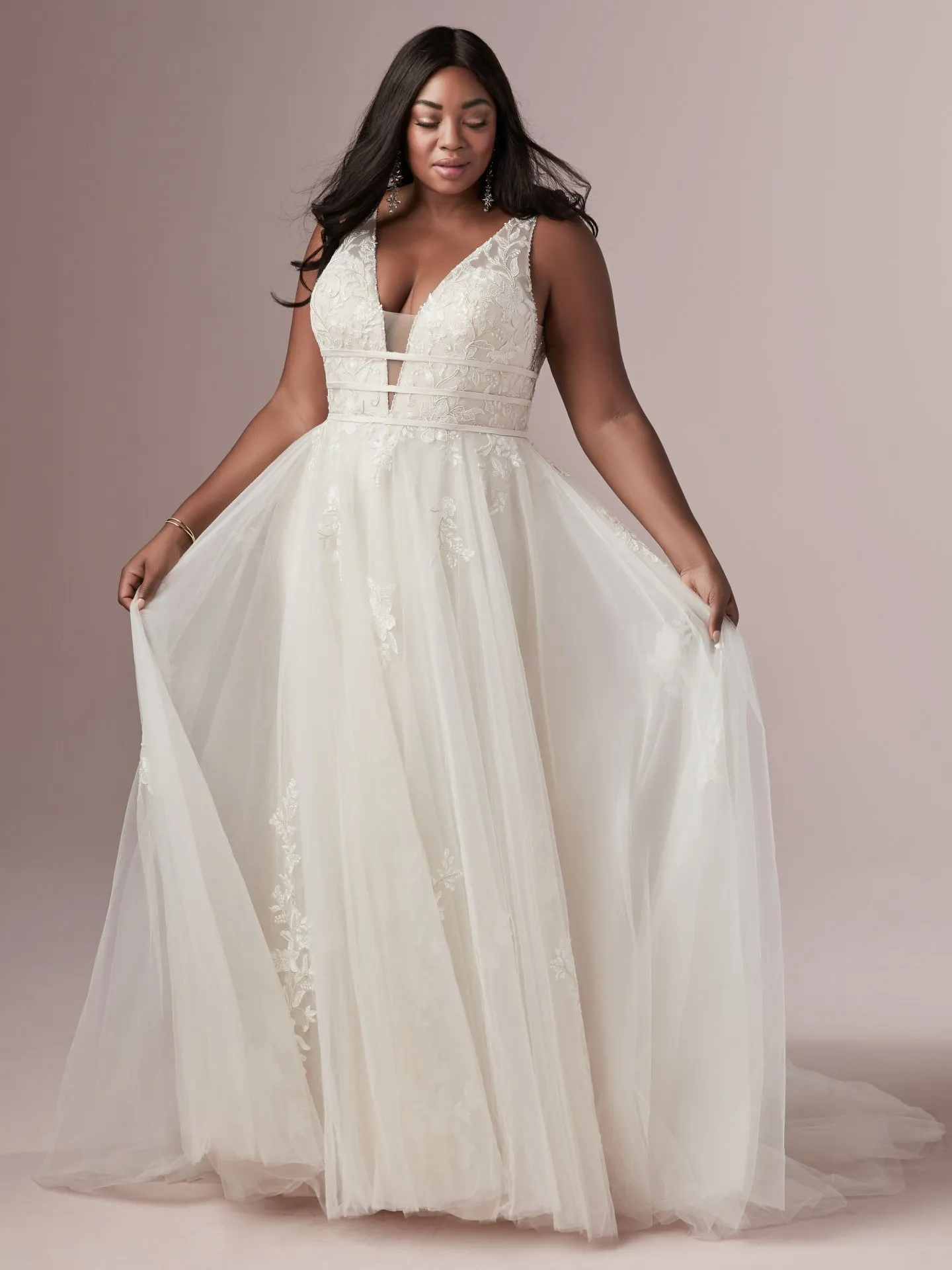 Raelynn Lynette   ine Plus Size Wedding Dress by Rebecca Ingram