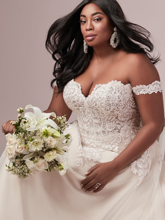 Vanessa (Curve) (CRV-9RS806ZU) s A Line Princess Wedding Dress by Rebecca Ingram