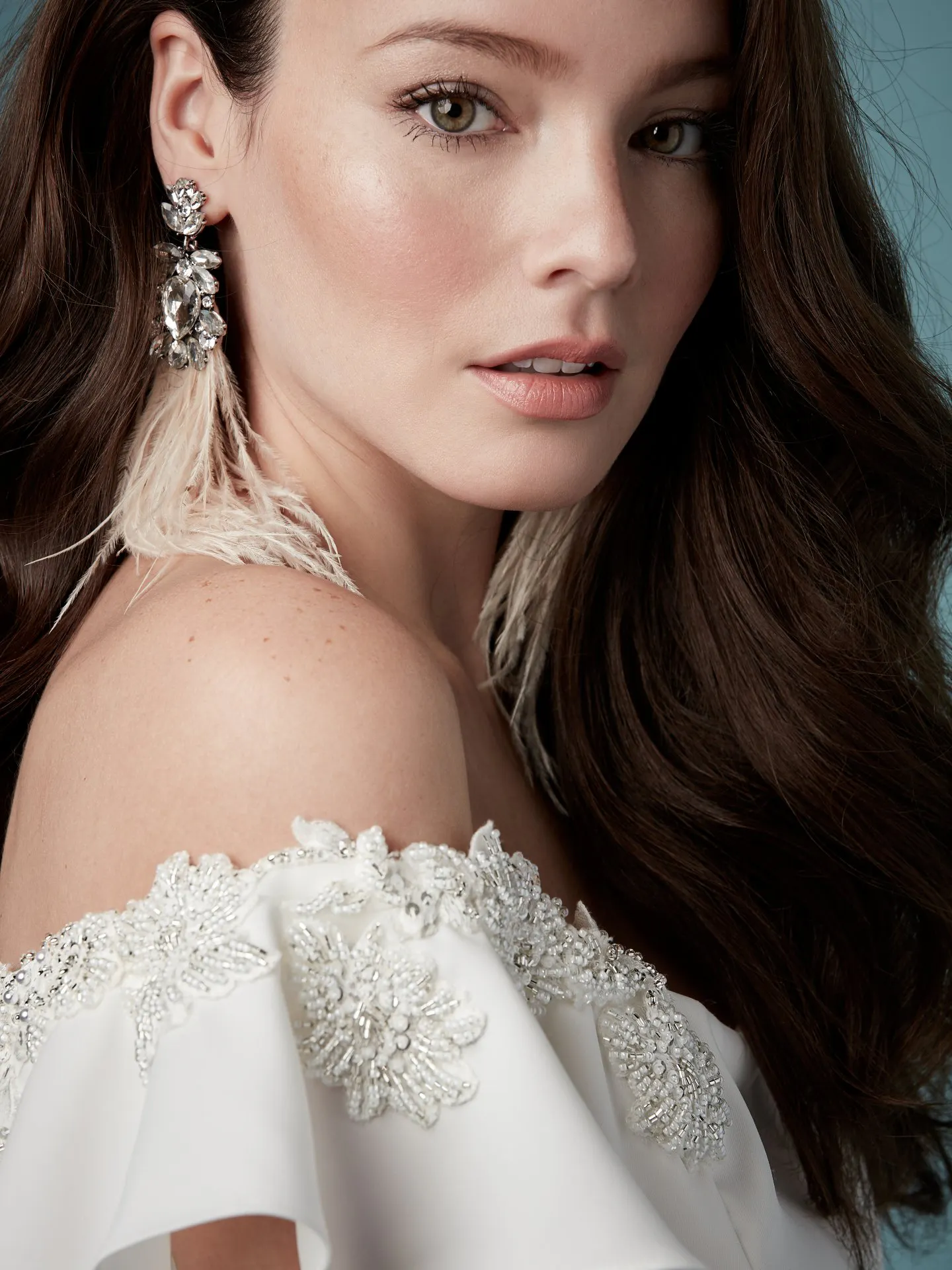 Ainsley  Simple Off the Shoulder Wedding Dress by Maggie Sottero