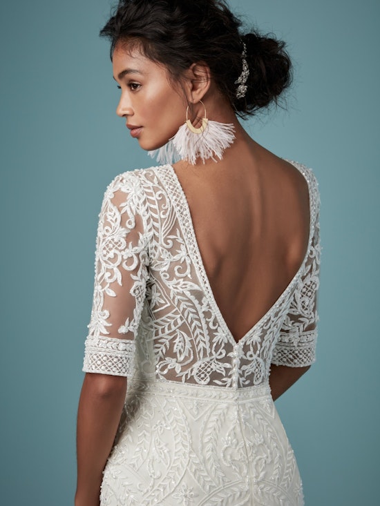 Blake (9MC817) Sleeved Boho Wedding Dress by Maggie Sottero