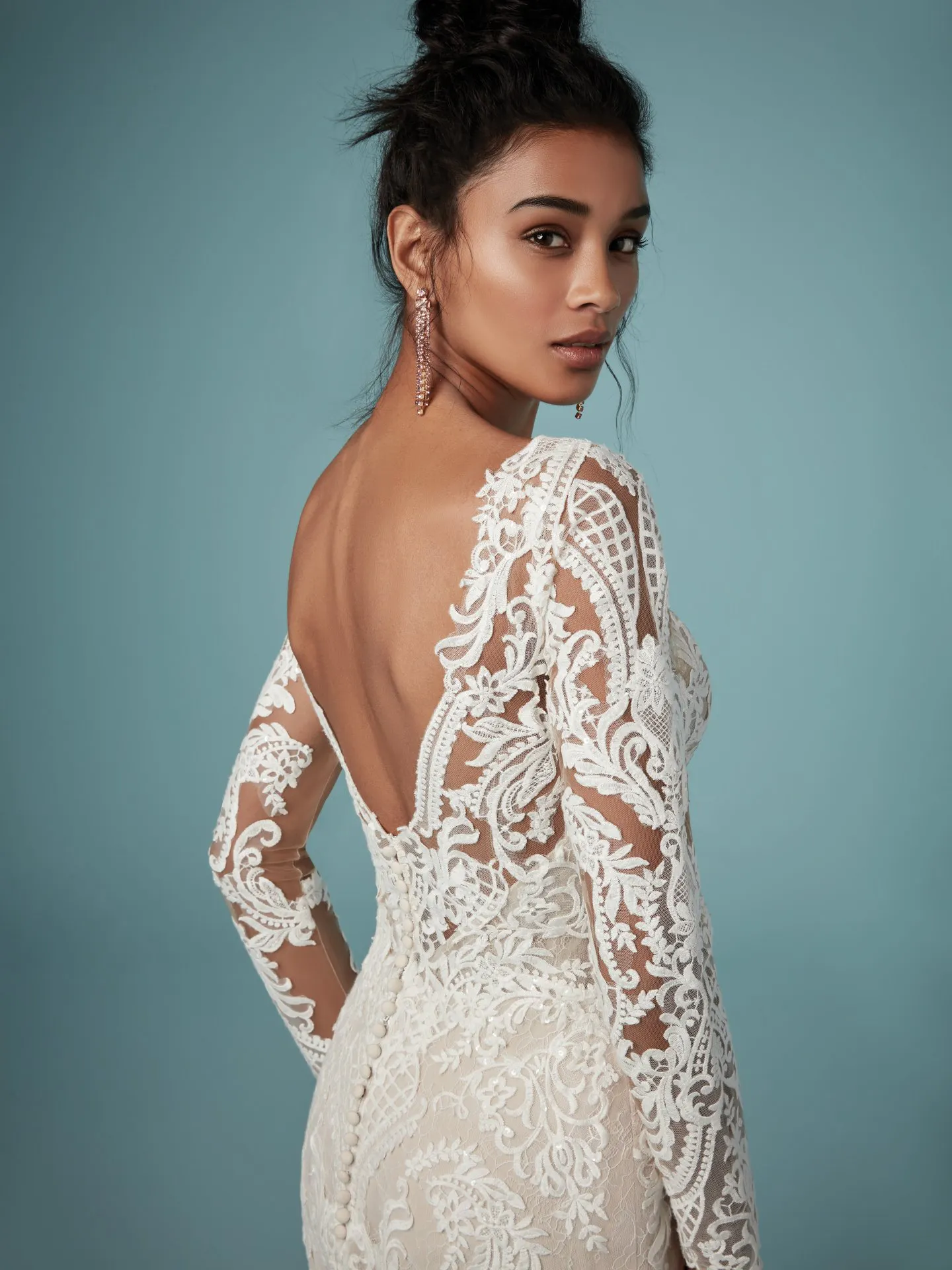Cheyenne Long Sleeve Lace Wedding Dress by Maggie Sottero