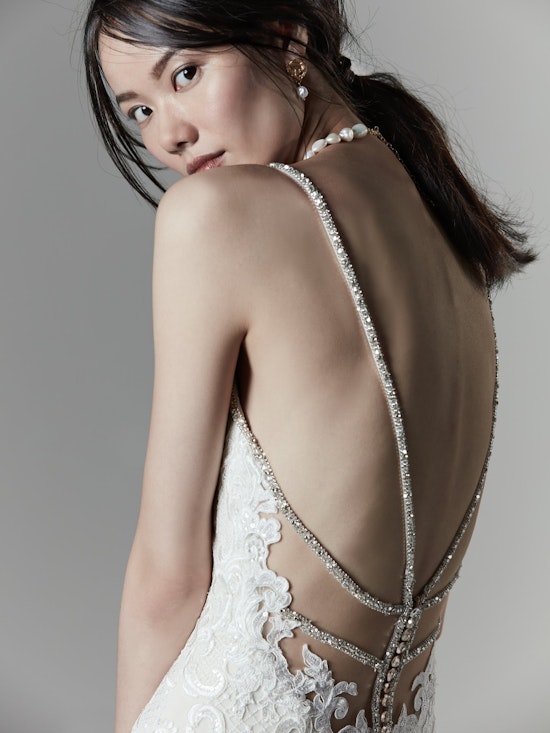 Christina (9SS918) Unique Backless Wedding Dress by Sottero and Midgley