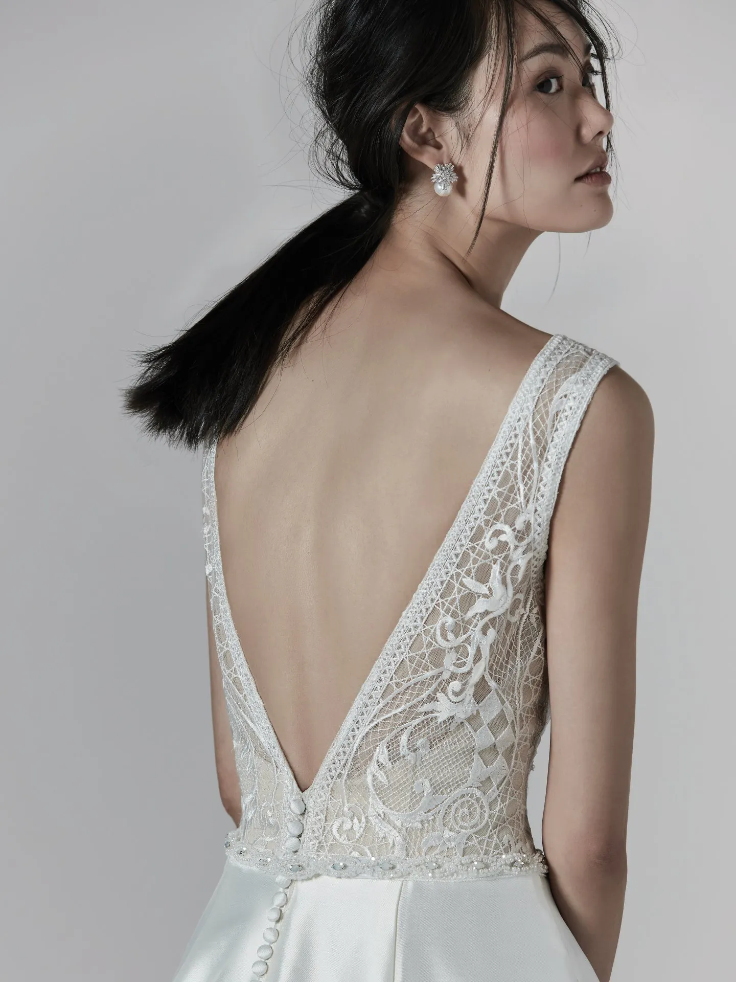 Montana  Simple V Neckline Wedding Dress by Sottero and Midgley