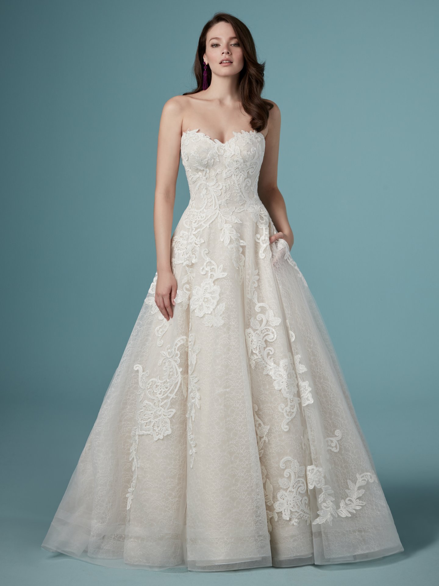 maggie sottero off the shoulder