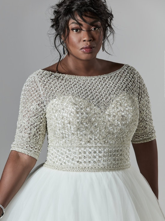 Allen Lynette (Curve) (CRV-7SS611AC) Plus Size Wedding Dress by Sottero and Midgley