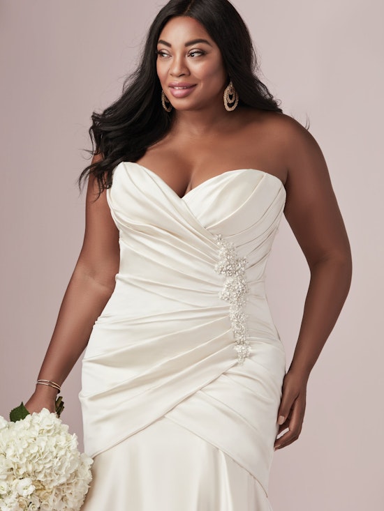 Maisey (Curve) (CRV-9RN849) ermaid Wedding Dress by Rebecca Ingram