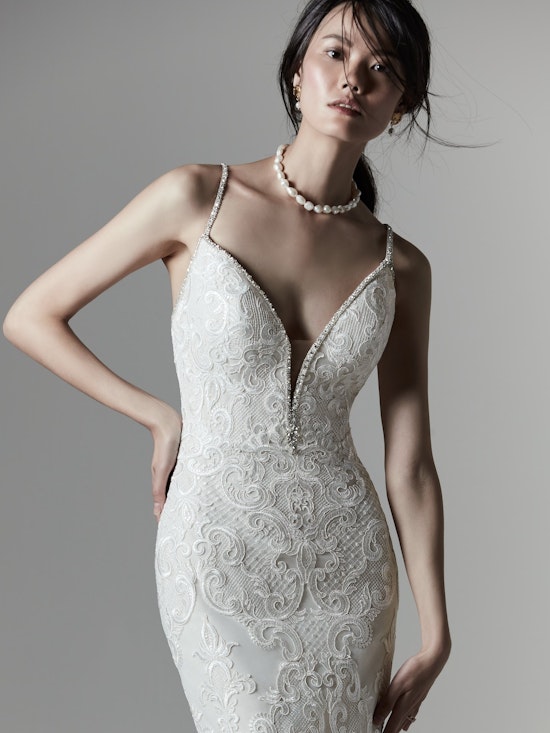 Christina (9SS918) Unique Backless Wedding Dress by Sottero and Midgley
