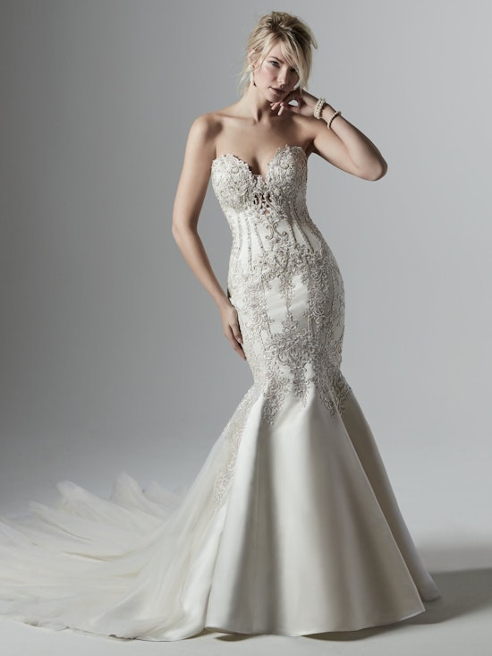 Darren (9SC885) Mermaid Beaded Satin Wedding Dress by Sottero and Midgley