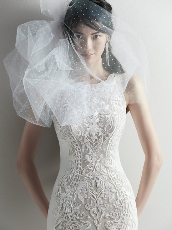 Kevyn (9SC803) Sexy Crepe and Lace Wedding Dress by Sottero and Midgley