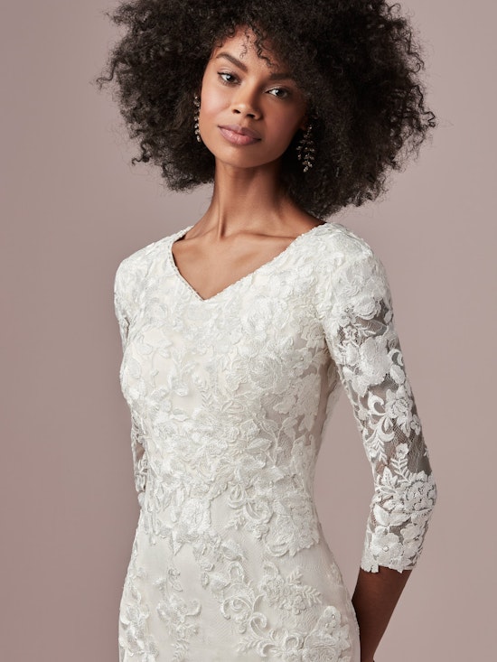 Mandy Leigh Dawn (9RW804MCLS) Sleeve Modest Wedding Dress by Rebecca Ingram
