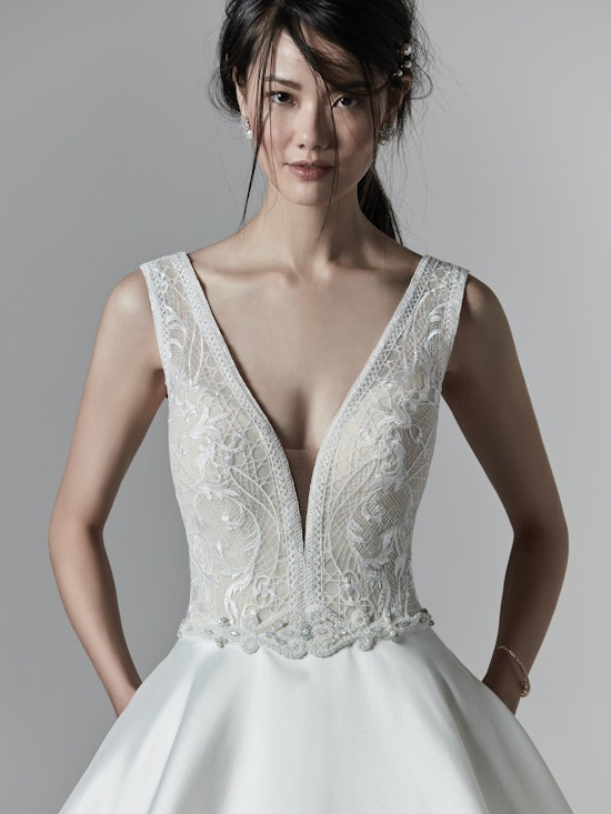 Montana (9SS863) Simple V Neckline Wedding Dress by Sottero and Midgley