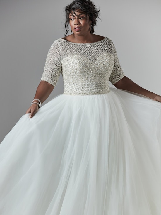 Allen Lynette (Curve) (CRV-7SS611AC) Plus Size Wedding Dress by Sottero and Midgley