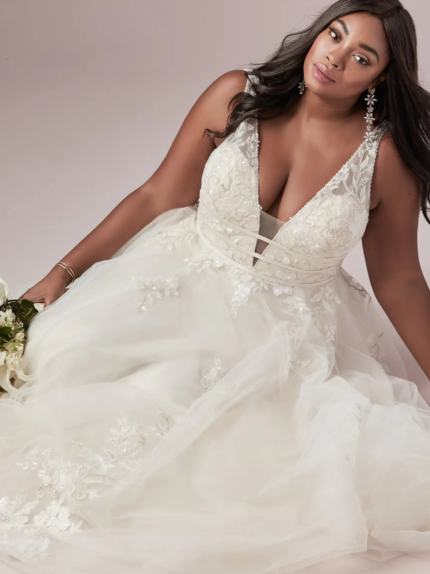 Raelynn Lynette   ine Plus Size Wedding Dress by Rebecca Ingram