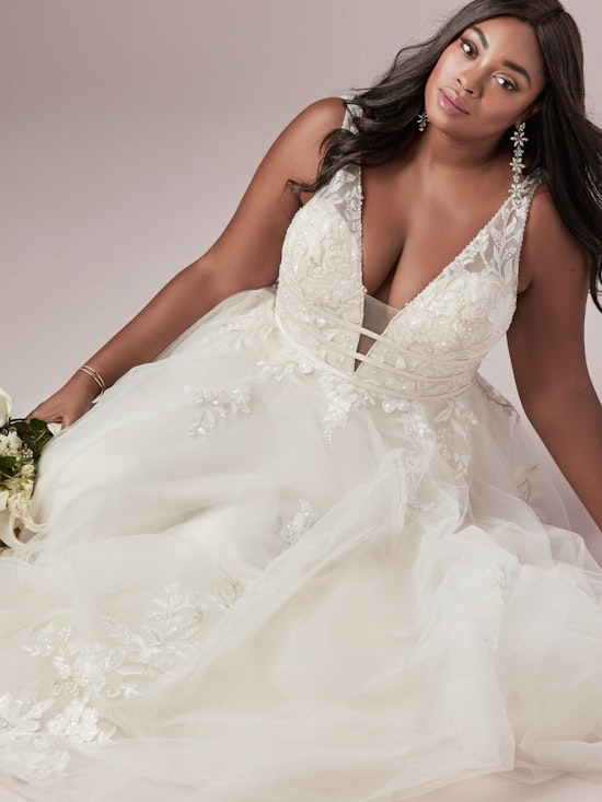 Raelynn Lynette (Curve) (CRV-9RT827AC) ine Plus Size Wedding Dress by Rebecca Ingram