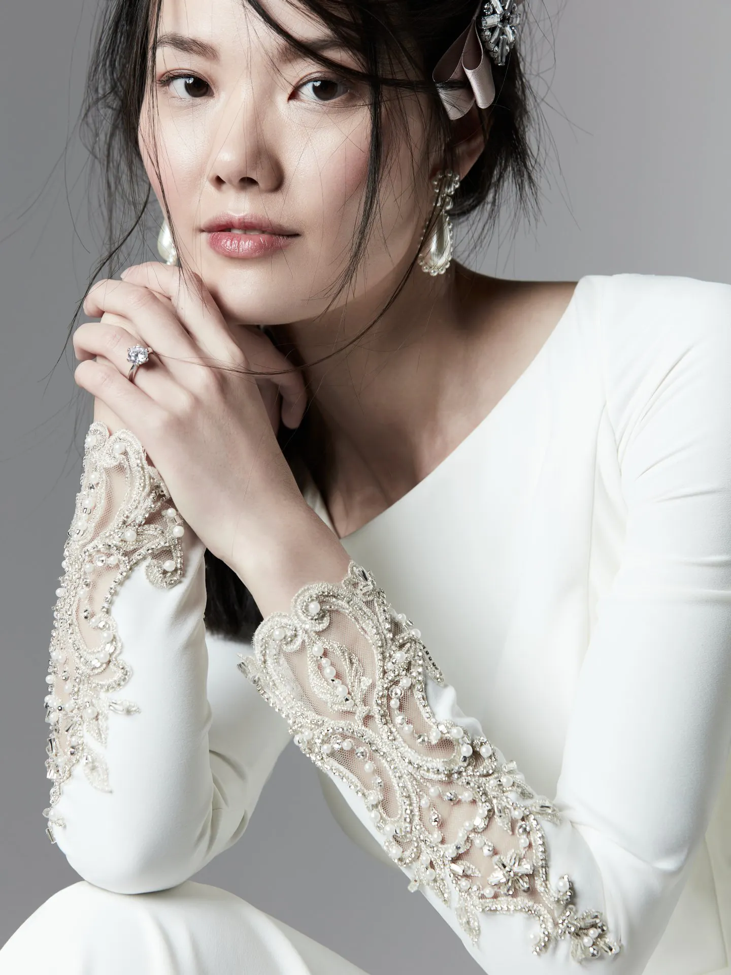 Aston  Long Sleeve Simple Wedding Dress by Sottero and Midgley