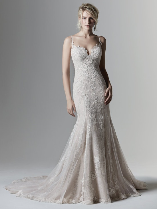 Derrick (9SC881) Lace Fit and Flare Wedding Dress by Sottero and Midgley