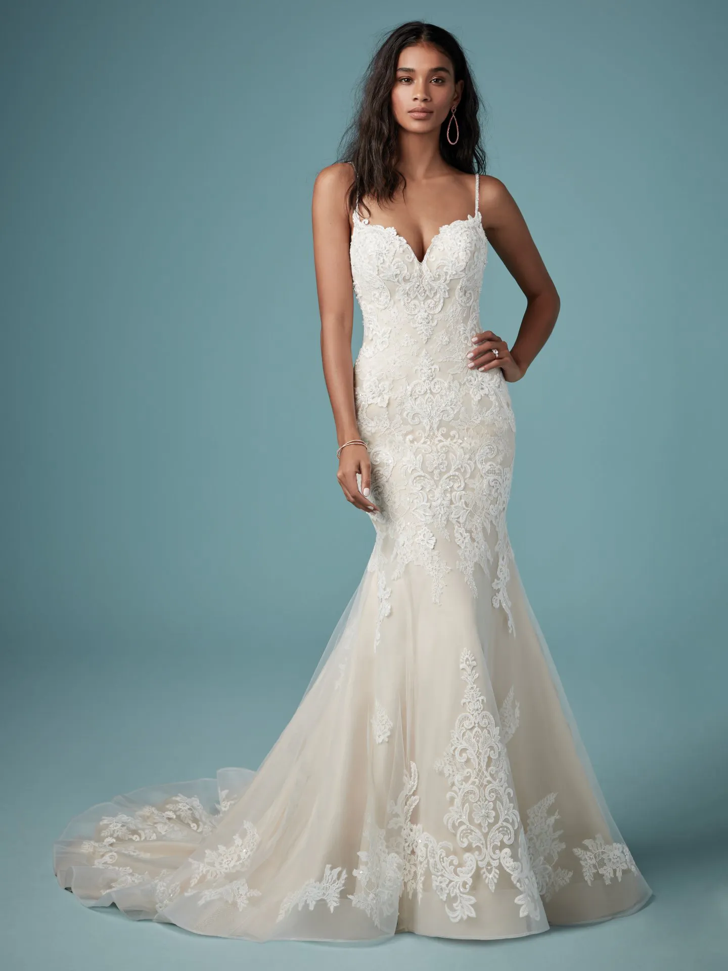 Glorietta Rustic Lace Wedding Dress by Maggie Sottero