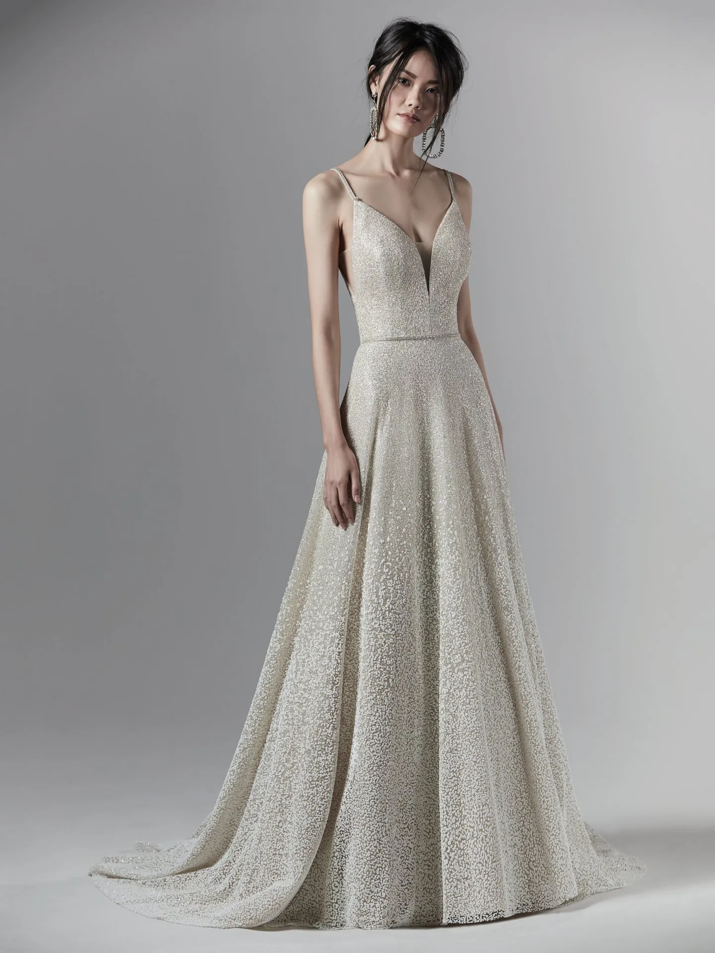 Milo Beaded Glitter Ombre Wedding Dress by Sottero and Midgley