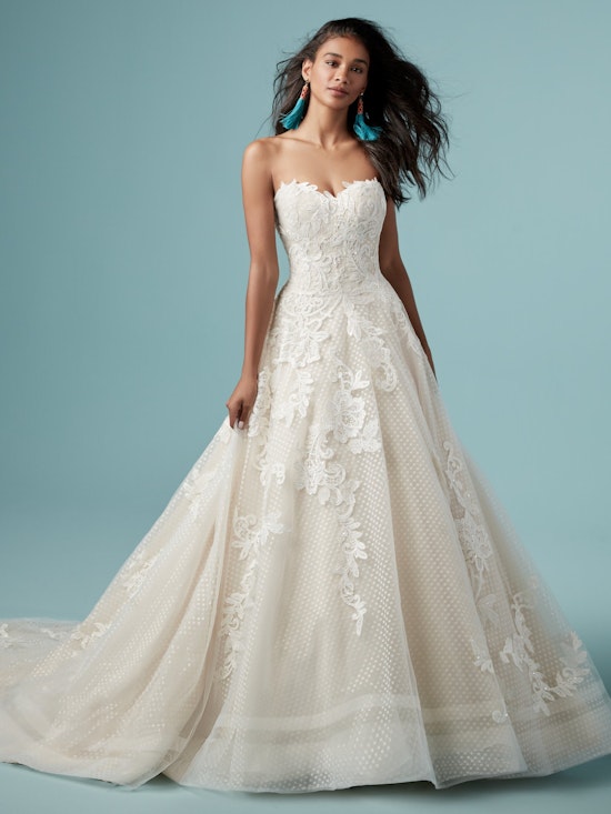 Paislee (9MC819) Strapless Ballgown Wedding Dress by Maggie Sottero