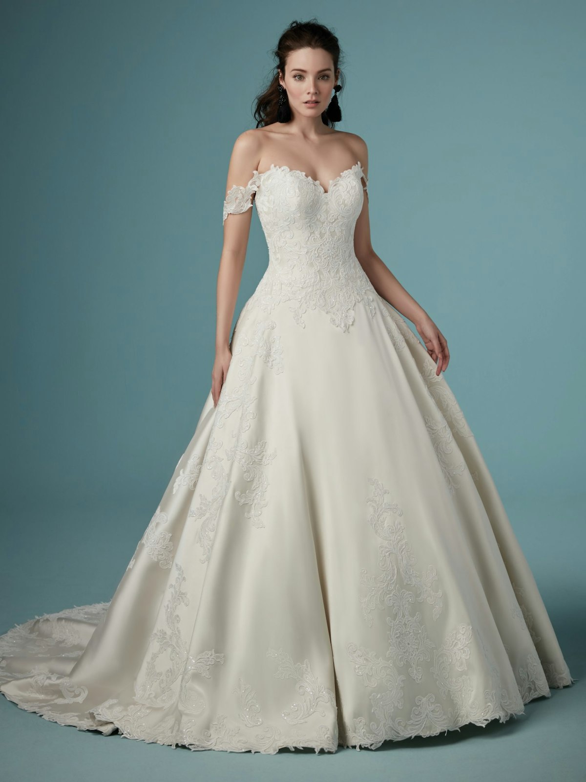 Sheridan Sophisticated Mikado Ball Gown Wedding Dress   Maggie Sottero