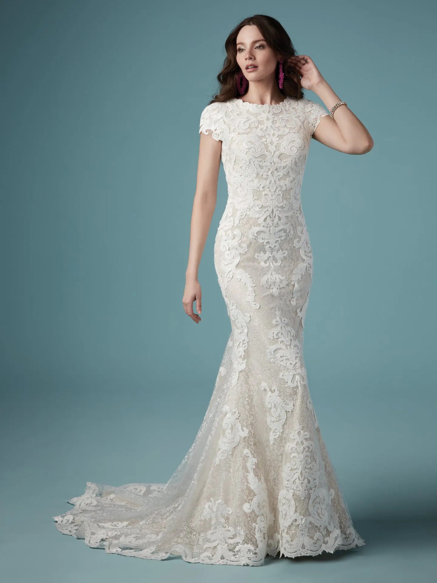 Tuscany Leigh Modest Lace Wedding Dress by Maggie Sottero